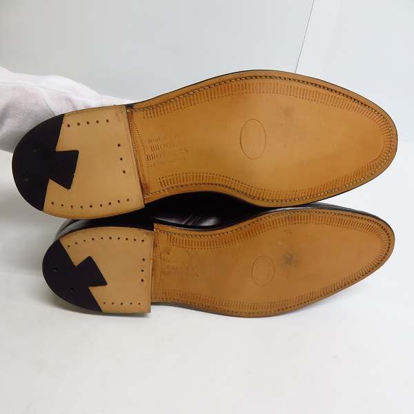 実際に弊社で買取させて頂いたBROOKS BROTHERS /ブルックスブラザーズ シングル モンクストラップ コードバン シューズ 04509/8.5Dの画像 2枚目