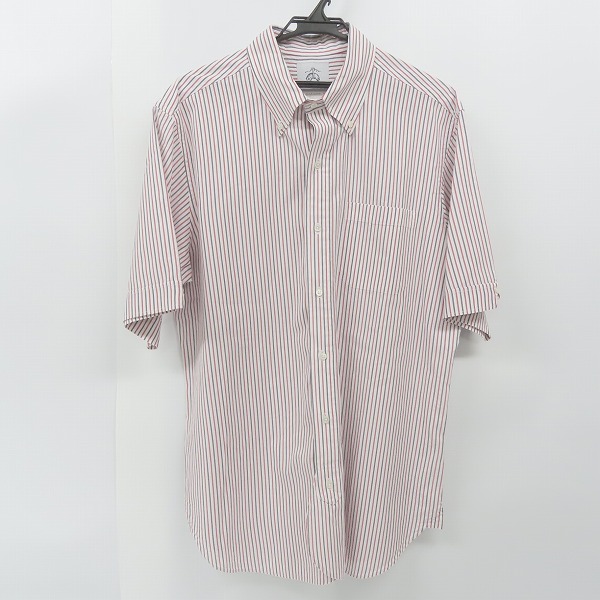 実際に弊社で買取させて頂いたBLACK FLEECE by Brooks Brothers/ブラックフリース  バイ ブルックスブラザーズ ストライプ 半袖 B.D.シャツ BB4