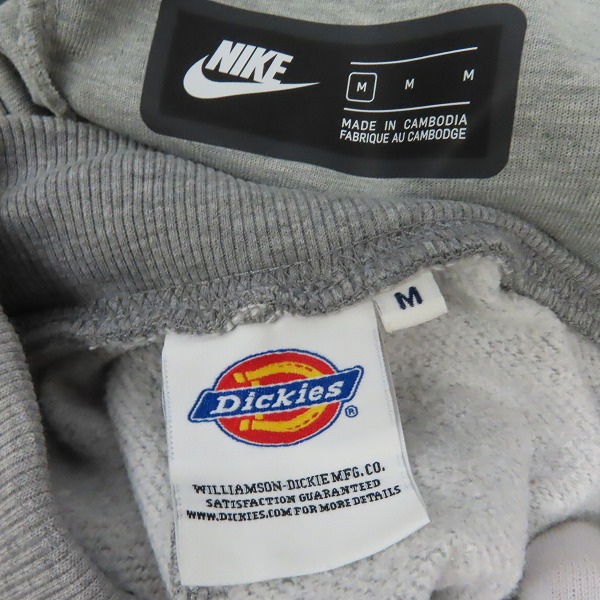 実際に弊社で買取させて頂いたNIKE/ナイキ Dickies/ディッキーズ テックフリース CU4496-063 ジョガーパンツ/スウェットパンツ/M 2点セットの画像 2枚目