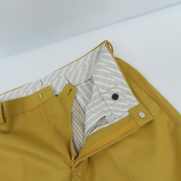 実際に弊社で買取させて頂いたBLACK FLEECE by Brooks Brothers/ブラックフリース ブルックスブラザーズ ウールスラックスパンツ マスタード/BB3の画像 4枚目