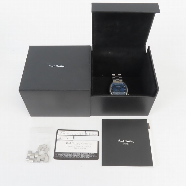 実際に弊社で買取させて頂いたPaul Smith/ポールスミス ナンバー7 腕時計 1045-T019421【動作未確認】の画像 5枚目