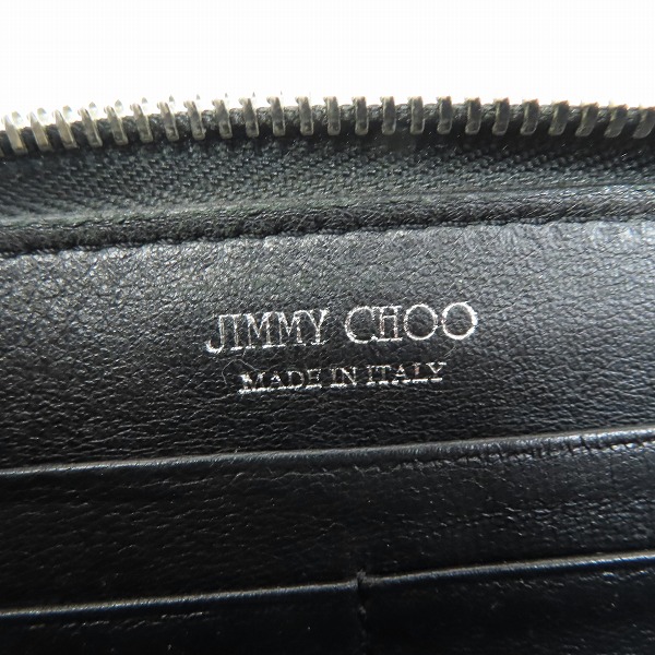実際に弊社で買取させて頂いたJIMMY CHOO/ジミーチュウ ラウンドファスナー 長財布/ウォレットの画像 5枚目