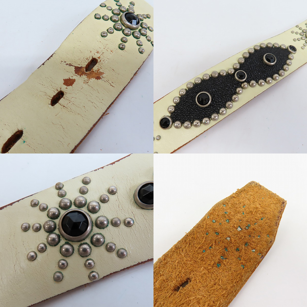 実際に弊社で買取させて頂いたHTC/エイチティーシー Hollywood Trading Company スタッズベルト/32の画像 6枚目