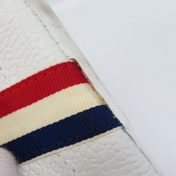 実際に弊社で買取させて頂いたBROOKS BROTHERS/ブルックスブラザーズ トリコロールライン レザースニーカー/7.5の画像 6枚目