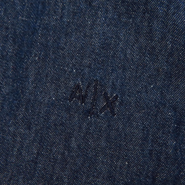 実際に弊社で買取させて頂いたARMANI EXCHANGE/アルマーニエクスチェンジ ロゴ刺繍 長袖シャツ/Mの画像 6枚目