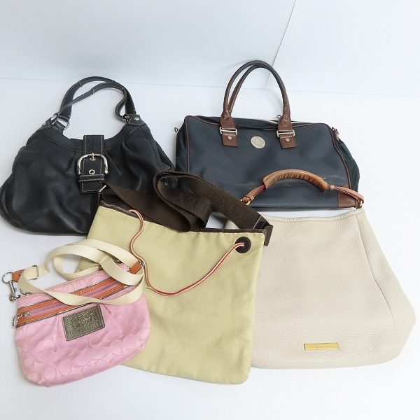 実際に弊社で買取させて頂いたCOACH/コーチ バリー BALLY/バリー MARC BY MARC JACOBS/マークバイマークジェイコブス他 バッグ 5点セット