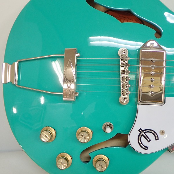 実際に弊社で買取させて頂いた★Epiphone/エピフォン Casino Coupe/カジノクーペ TQ エレキギター ソフトケース付の画像 6枚目
