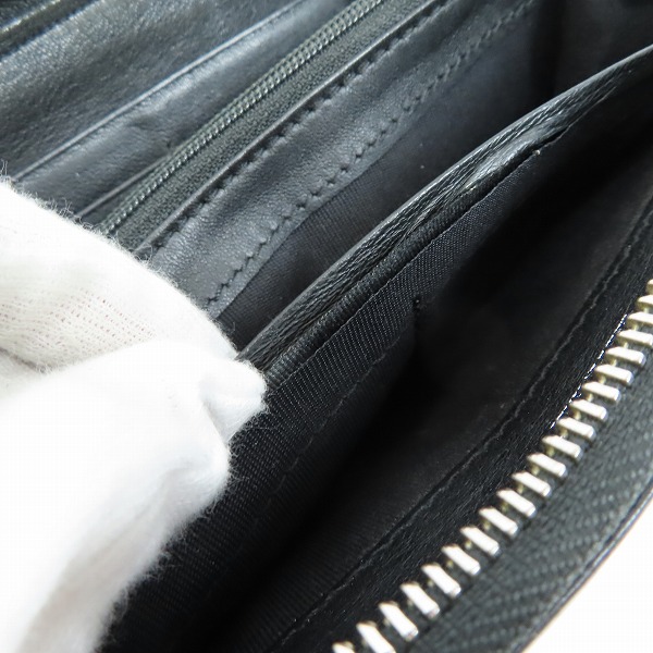 実際に弊社で買取させて頂いたJIMMY CHOO/ジミーチュウ ラウンドファスナー 長財布/ウォレットの画像 7枚目