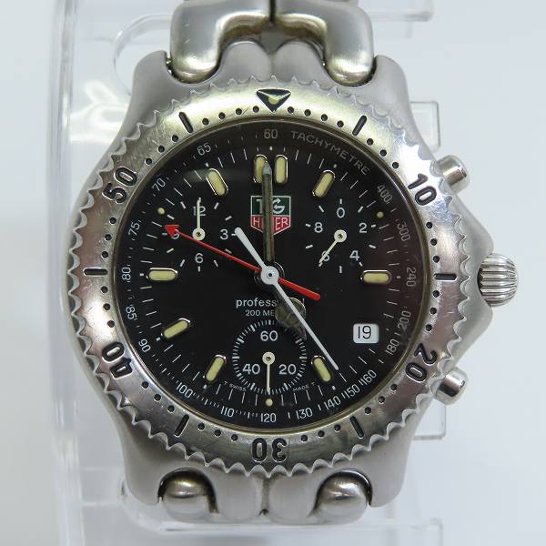 実際に弊社で買取させて頂いたTAG HEUER/タグ ホイヤー Professional 200/プロフェッショナル クロノグラフ クォーツ腕時計 CG1110-0【動作未確認】