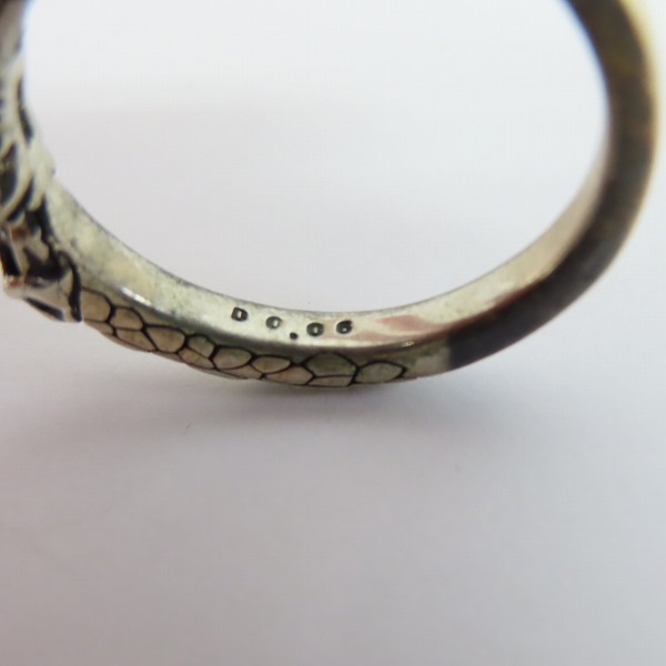 実際に弊社で買取させて頂いた【ギャラ付】Bloody Mary/ブラッディマリー 四神 - 玄武 リング ブラックダイヤ 25号の画像 6枚目