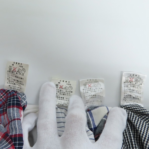 実際に弊社で買取させて頂いたHEAD PORTER PLUS/ヘッドポータープラス 半袖/長袖 チェック/ストライプ/ウエスタン/シャツ M/4点セットの画像 3枚目