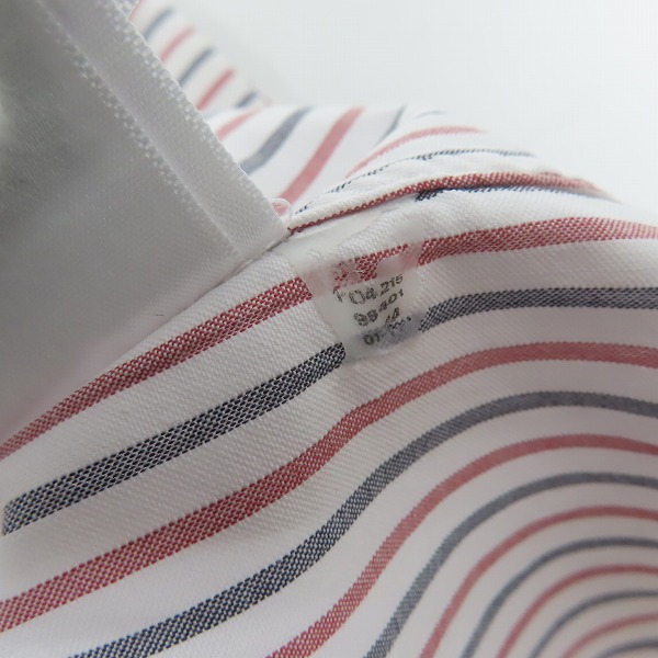 実際に弊社で買取させて頂いたBLACK FLEECE by Brooks Brothers/ブラックフリース  バイ ブルックスブラザーズ ストライプ 半袖 B.D.シャツ BB4の画像 5枚目