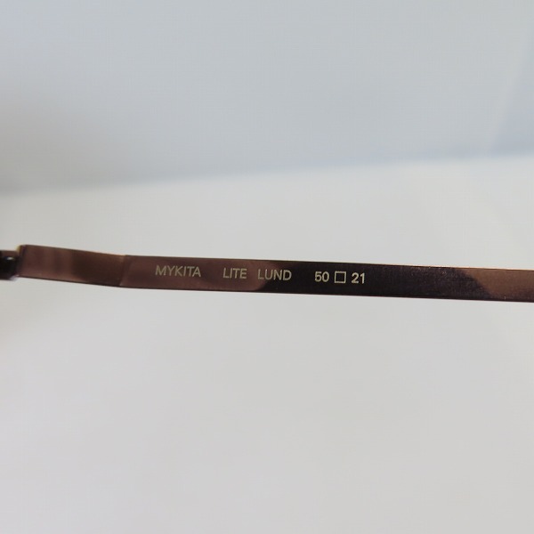 実際に弊社で買取させて頂いたMYKITA/マイキータ LITE LUND レンズ度入り ボストンフレーム メガネフレーム/アイウェアの画像 4枚目