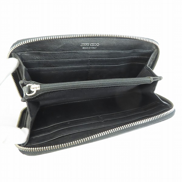 実際に弊社で買取させて頂いたJIMMY CHOO/ジミーチュウ ラウンドファスナー 長財布/ウォレットの画像 3枚目