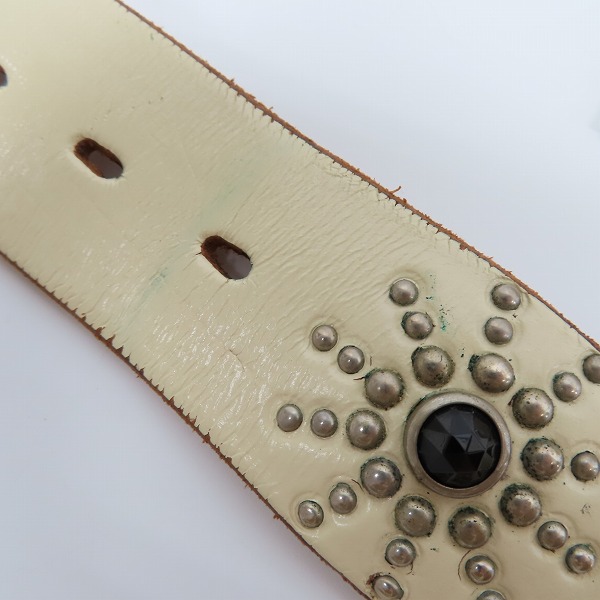 実際に弊社で買取させて頂いたHTC/Hollywood Trading Company/エイチティーシー ひょうたんスタッズベルト/34の画像 4枚目