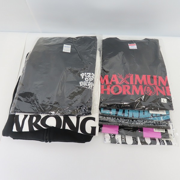 実際に弊社で買取させて頂いた【おまとめ8点】B'z/PIZZA OF DEATH RECORDS/Hi-STANDARD/マキシマムザホルモン他 バンドTシャツ/バンT/パーカー