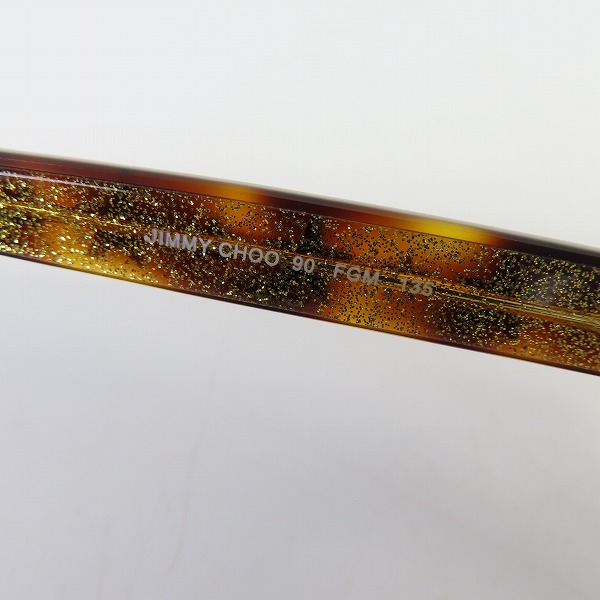 実際に弊社で買取させて頂いたJIMMY CHOO/ジミーチュウ スター 眼鏡/メガネフレーム 90 FGMの画像 4枚目