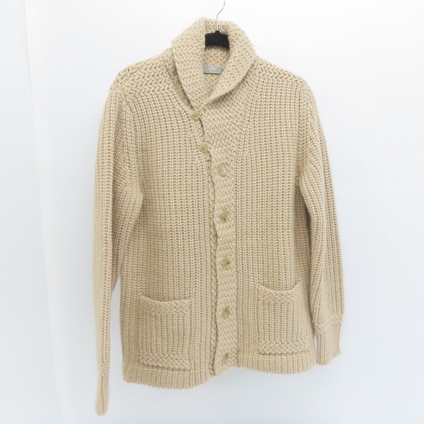 実際に弊社で買取させて頂いたUNITED ARROWS/ユナイテッドアローズ キャメル ショールカラー  ニットカーディガン