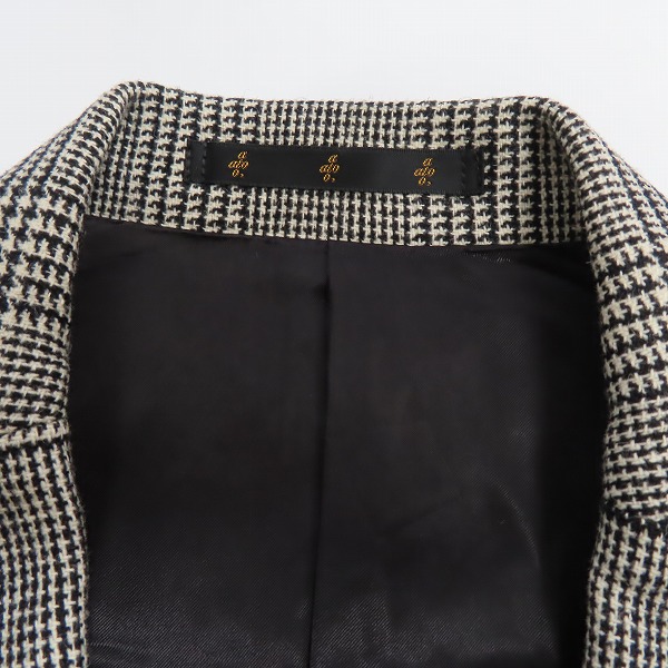 実際に弊社で買取させて頂いたato/アトウ ウールアルパカ グレンチェック柄 2Bテーラードジャケット/46の画像 2枚目