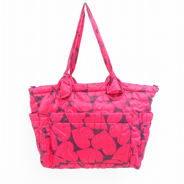 実際に弊社で買取させて頂いたMARC BY MARC JACOBS/マークバイマークジェイコブス ハート柄 ビッグトートバッグの画像 1枚目