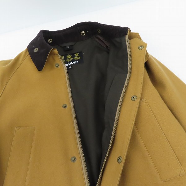 実際に弊社で買取させて頂いたBARBOUR/バブアー SL BEDAL BONDED WOOL ジャケット/38の画像 5枚目