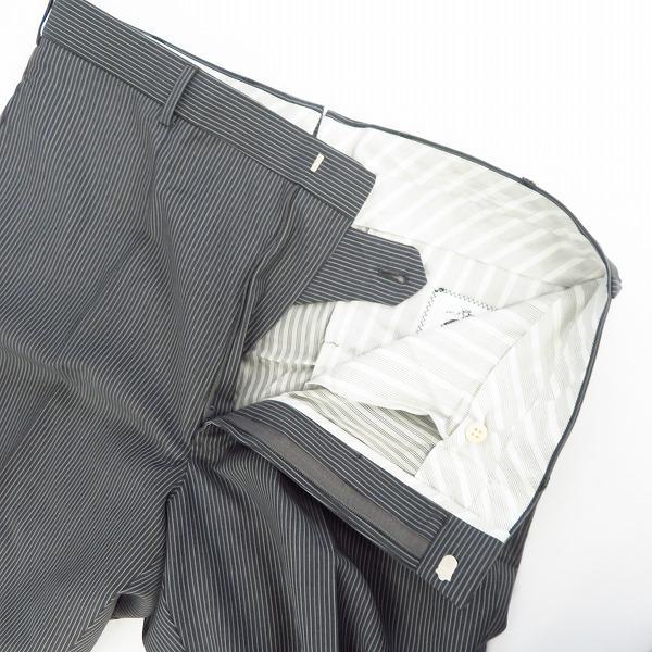 実際に弊社で買取させて頂いたBROOKS BROTHERS/ブルックスブラザーズ ウールストライプスラックスパンツ グレー/BB2の画像 2枚目