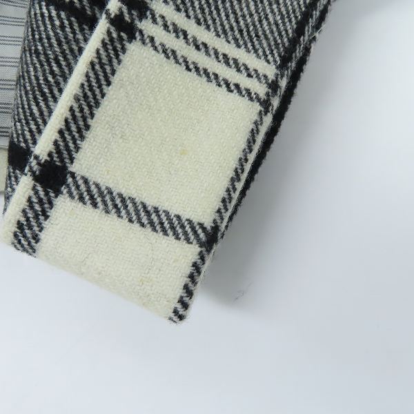 実際に弊社で買取させて頂いたBLACK FLEECE by Brooks Brothers/ブラックフリース ブルックスブラザーズ ウールチェックパンツ 黒白/BB3の画像 7枚目