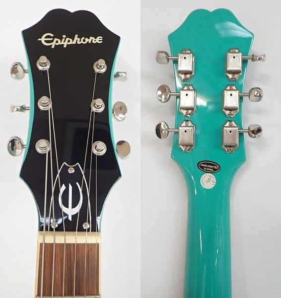 実際に弊社で買取させて頂いた★Epiphone/エピフォン Casino Coupe/カジノクーペ TQ エレキギター ソフトケース付の画像 2枚目