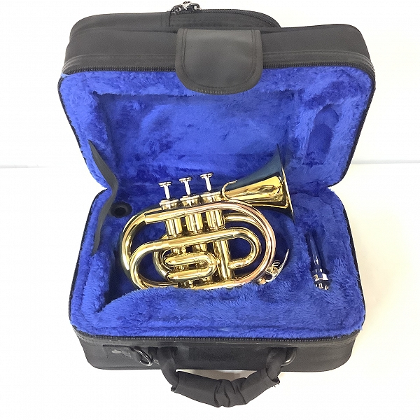 実際に弊社で買取させて頂いたBRILLER/ブリエル Twinkle L ポケットトランペット セミハードケース付き