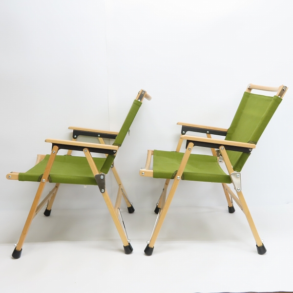 実際に弊社で買取させて頂いたHilander/ハイランダー ウッドフレームチェアー 2点セットの画像 1枚目