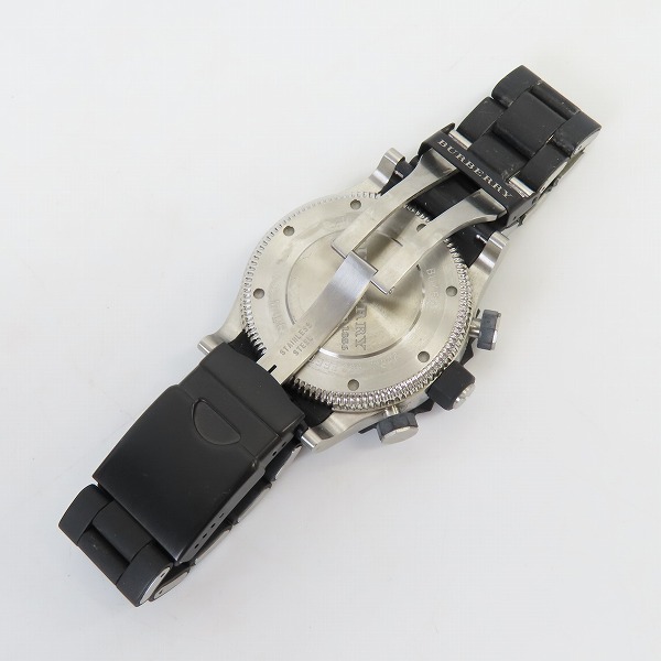 実際に弊社で買取させて頂いたBURBERRY/バーバリー クロノグラフ ダイバーズ ウォッチ/腕時計 BU7661【動作未確認】の画像 3枚目