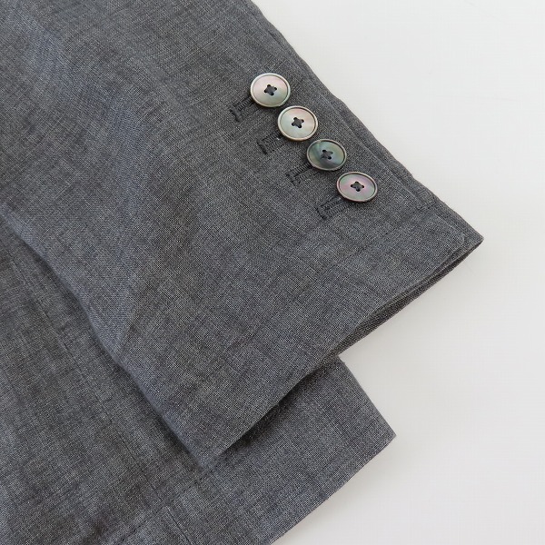 実際に弊社で買取させて頂いたPaul Smith collection/ポールスミスコレクション リネン素材 2Bテーラードジャケット/Sの画像 4枚目