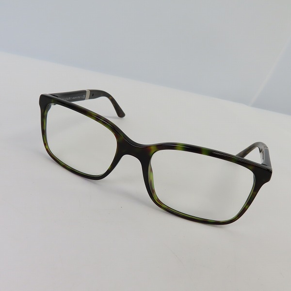 実際に弊社で買取させて頂いたBVLGARI/ブルガリ サイドロゴ 眼鏡/メガネフレーム 3018 504