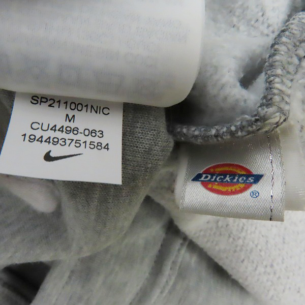 実際に弊社で買取させて頂いたNIKE/ナイキ Dickies/ディッキーズ テックフリース CU4496-063 ジョガーパンツ/スウェットパンツ/M 2点セットの画像 5枚目