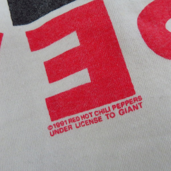実際に弊社で買取させて頂いたRED HOT CHILI PEPPERS/レッドホットチリペッパーズ 1991/バンドTシャツ/半袖/XLの画像 4枚目