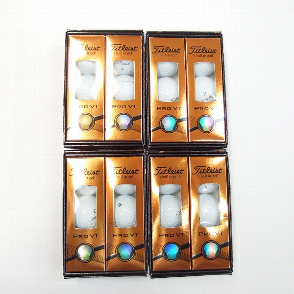 実際に弊社で買取させて頂いた【未使用/マーク入】Titleist/タイトリスト PRO V1 ゴルフボール 2ダース