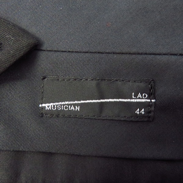 実際に弊社で買取させて頂いた【未使用】LAD MUSICIAN/ラッドミュージシャン 21-22AW ウールギャバジン 2タック スリムスラックス 2221-554/44の画像 3枚目