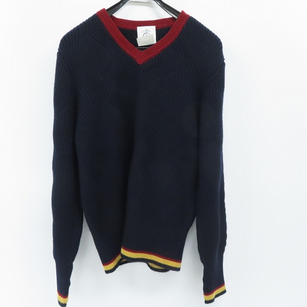 実際に弊社で買取させて頂いたBLACK FLEECE by Brooks Brothers/ブラックフリース ブルックスブラザーズ Vネックカシミヤニット/BB3