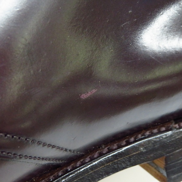 実際に弊社で買取させて頂いたBROOKS BROTHERS /ブルックスブラザーズ シングル モンクストラップ コードバン シューズ 04509/8.5Dの画像 8枚目