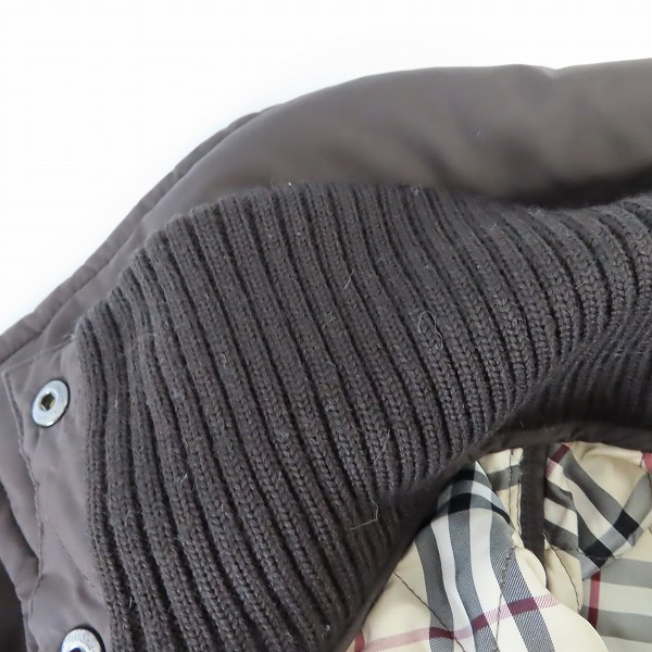 実際に弊社で買取させて頂いたBURBERRY LONDON/バーバリーロンドン キルティングライナー付き 中綿入りコート 40の画像 7枚目