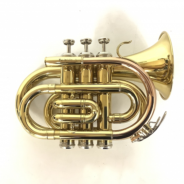 実際に弊社で買取させて頂いたBRILLER/ブリエル Twinkle L ポケットトランペット セミハードケース付きの画像 1枚目