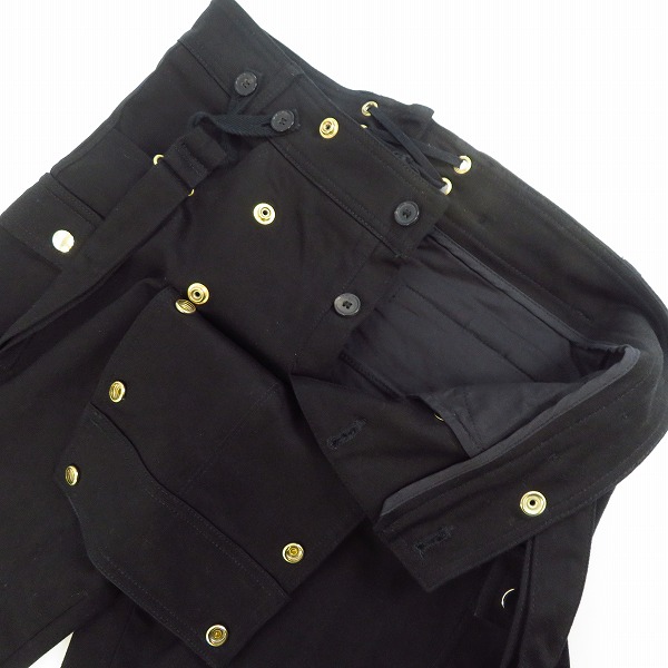 実際に弊社で買取させて頂いたBALMAIN/バルマン サスペンダー付き クロックプドパンツ W6HT523D536/Sの画像 2枚目