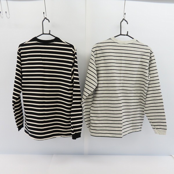 実際に弊社で買取させて頂いたBackChannel/バックチャンネル バスクシャツ/ボーダーカットソー/M 2点セットの画像 1枚目