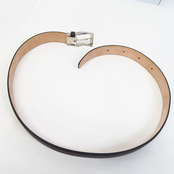 実際に弊社で買取させて頂いたdunhill/ダンヒル ピンバックル レザーベルト 42/107の画像 5枚目