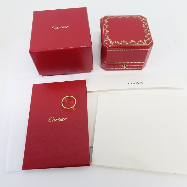 実際に弊社で買取させて頂いた【ギャラ付き】Cartier/カルティエ LOVE ミニラブ リング  ゴールド/56の画像 9枚目
