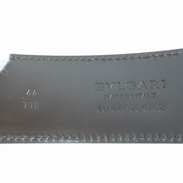 実際に弊社で買取させて頂いたBVLGARI/ブルガリ BBラウンドバックル レザーベルトの画像 4枚目