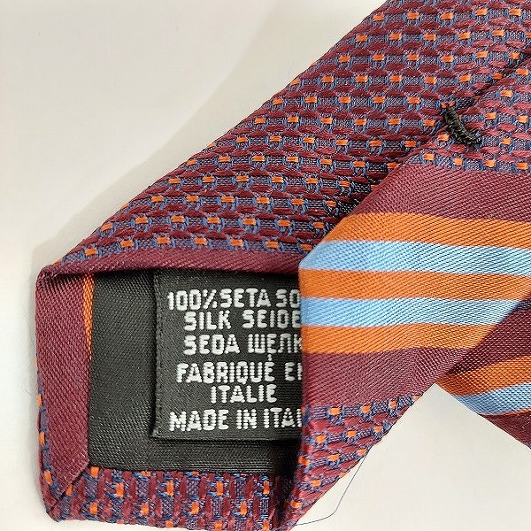 実際に弊社で買取させて頂いたHUGO BOSS/ヒューゴボス ストライプ/花柄等 ネクタイ おまとめ9本の画像 7枚目