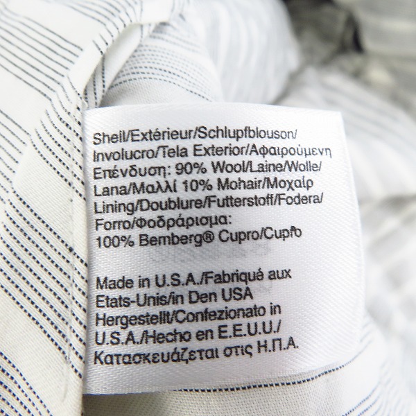 実際に弊社で買取させて頂いたBROOKS BROTHERS/ブルックスブラザーズ ウールストライプスラックスパンツ グレー/BB2の画像 4枚目