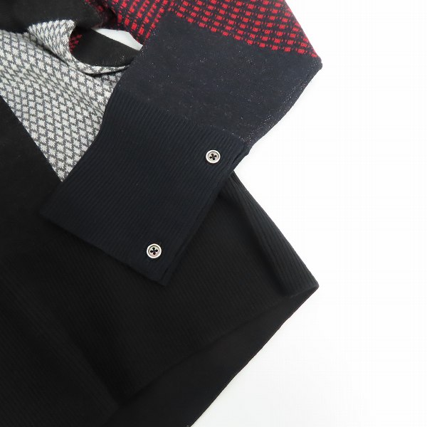 実際に弊社で買取させて頂いたBLACK FLEECE by Brooks Brothers/ブラックフリースブルックスブラザーズ ウール Vネック ニットセーター/BB3の画像 5枚目