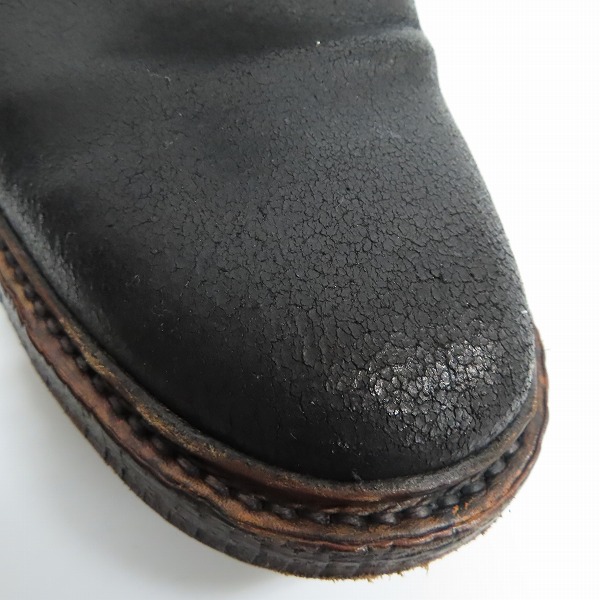 実際に弊社で買取させて頂いたMIHARA YASUHIRO/ミハラヤスヒロ クラック加工 レースアップブーツ 27の画像 7枚目